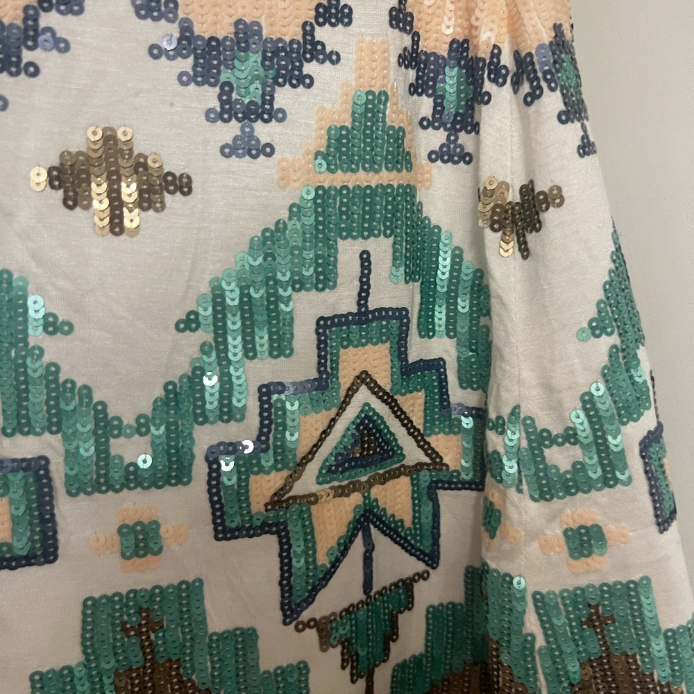 White Bedazzled Mini Skirt - Picture 4 of 5